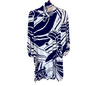 NWOT Nell Couture dress black and white high ne…